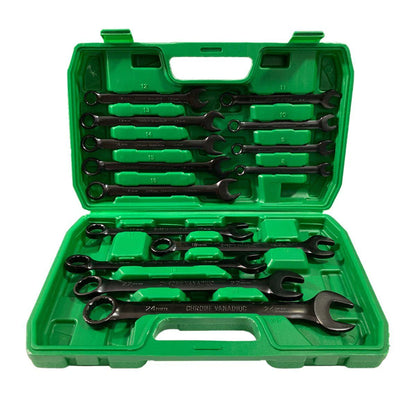 Kit Chaves Combinadas 8 a 24mm Profissional em Aço Cromo Vanádio com Maleta | LMR Ferramentas