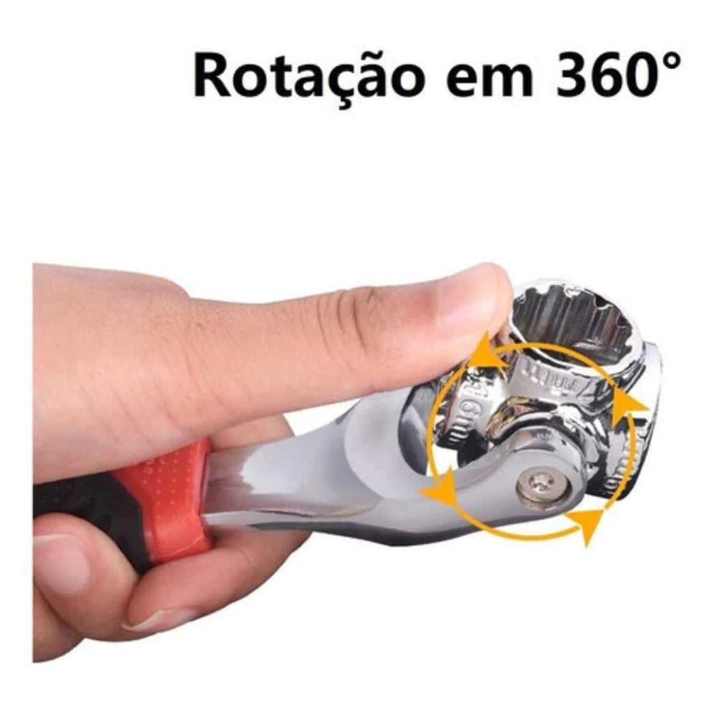 Chave Multifuncional 48 em 1 Universal 360° Soquete Profissional | LMR Ferramentas