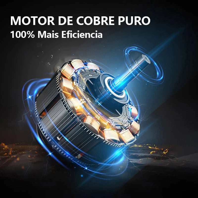 Furadeira Parafusadeira 48V Impacto Sem Fio + Kit Completo com Maleta | LMR Ferramentas