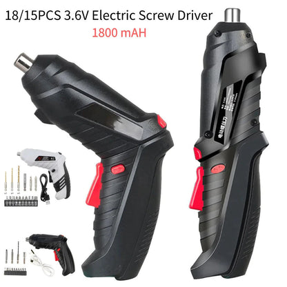 Parafusadeira Elétrica Sem Fio 4,8V Kit 48 Peças com Maleta e USB | LMR Ferramentas
