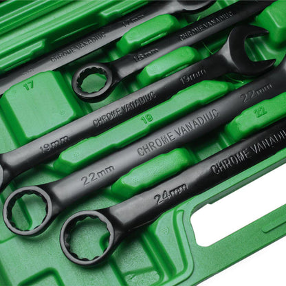 Kit Chaves Combinadas 8 a 24mm Profissional em Aço Cromo Vanádio com Maleta | LMR Ferramentas