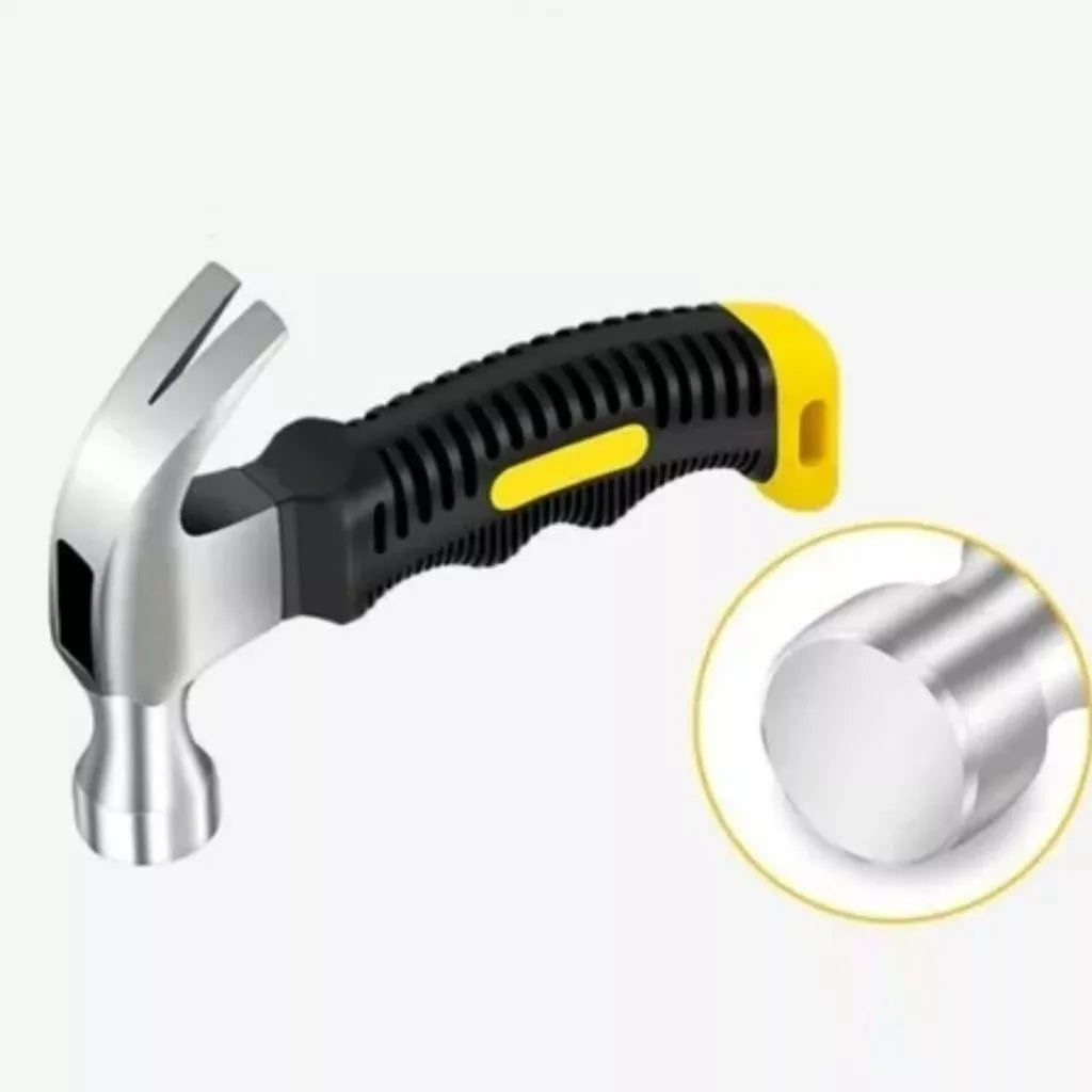 Mini Martelo 16cm Cabo Emborrachado Reforçado Compacto Profissional | LMR Ferramentas