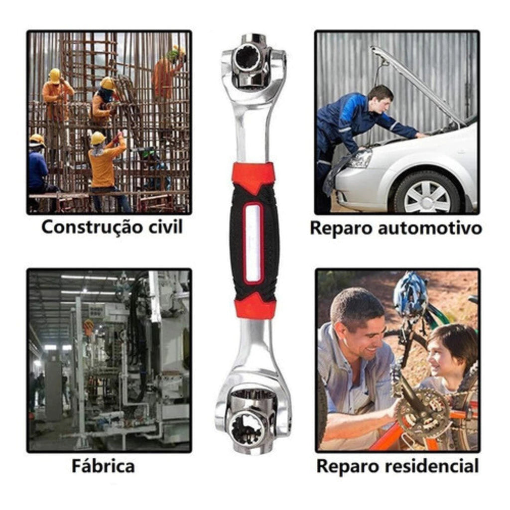 Chave Multifuncional 48 em 1 Universal 360° Soquete Profissional | LMR Ferramentas