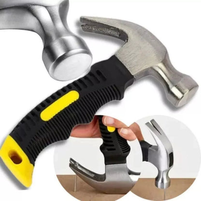 Mini Martelo 16cm Cabo Emborrachado Reforçado Compacto Profissional | LMR Ferramentas