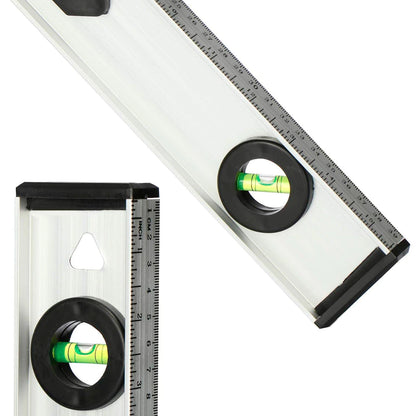Nível de Mão Alumínio 30cm 3 Bolhas Alta Precisão Profissional | LMR Ferramentas