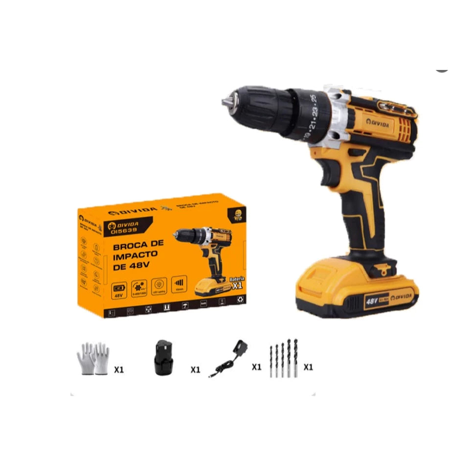 Furadeira Parafusadeira Impacto 18V/21V/48V com ou sem Maleta + Bateria | LMR Ferramentas
