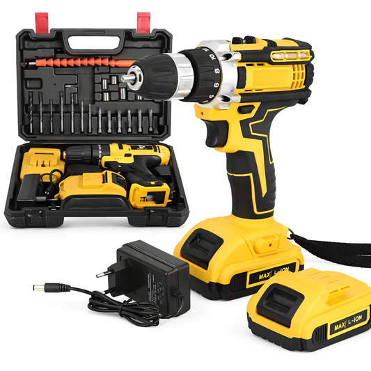 Furadeira Parafusadeira 48V Sem Fio com 2 Baterias + Kit Completo | LMR Ferramentas